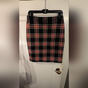 J. Crew plaid a line skirt, size 6